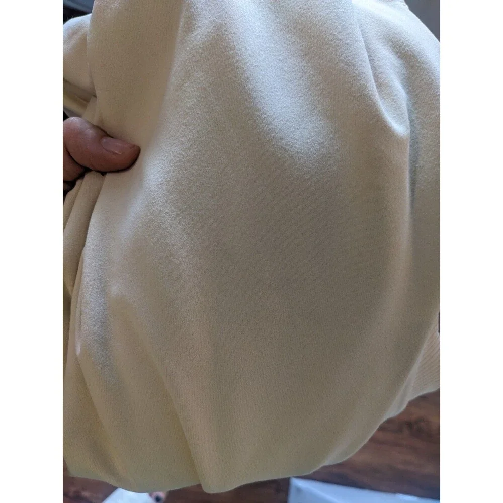 Susana Monaco rib trim sleeveless vest M Belgian cream Boho Indie Classic NWT